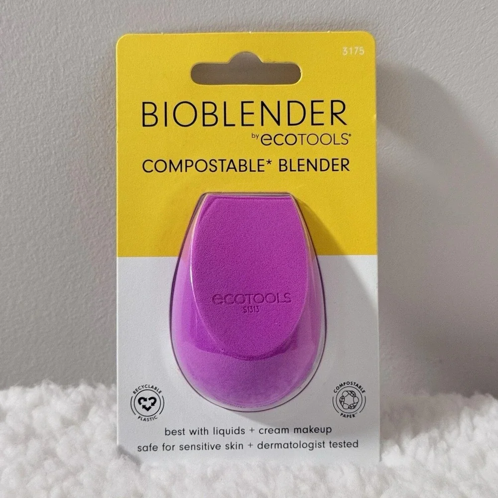EcoTools‎ BioBlender Compostable Makeup Sponge Purple Vegan Sensitive Skin NEW